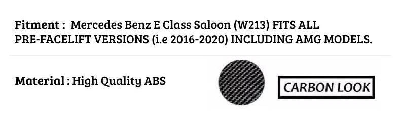 Mercedes E Class W213 Car Rear Spoiler 2016-2020 Carbon Fibre