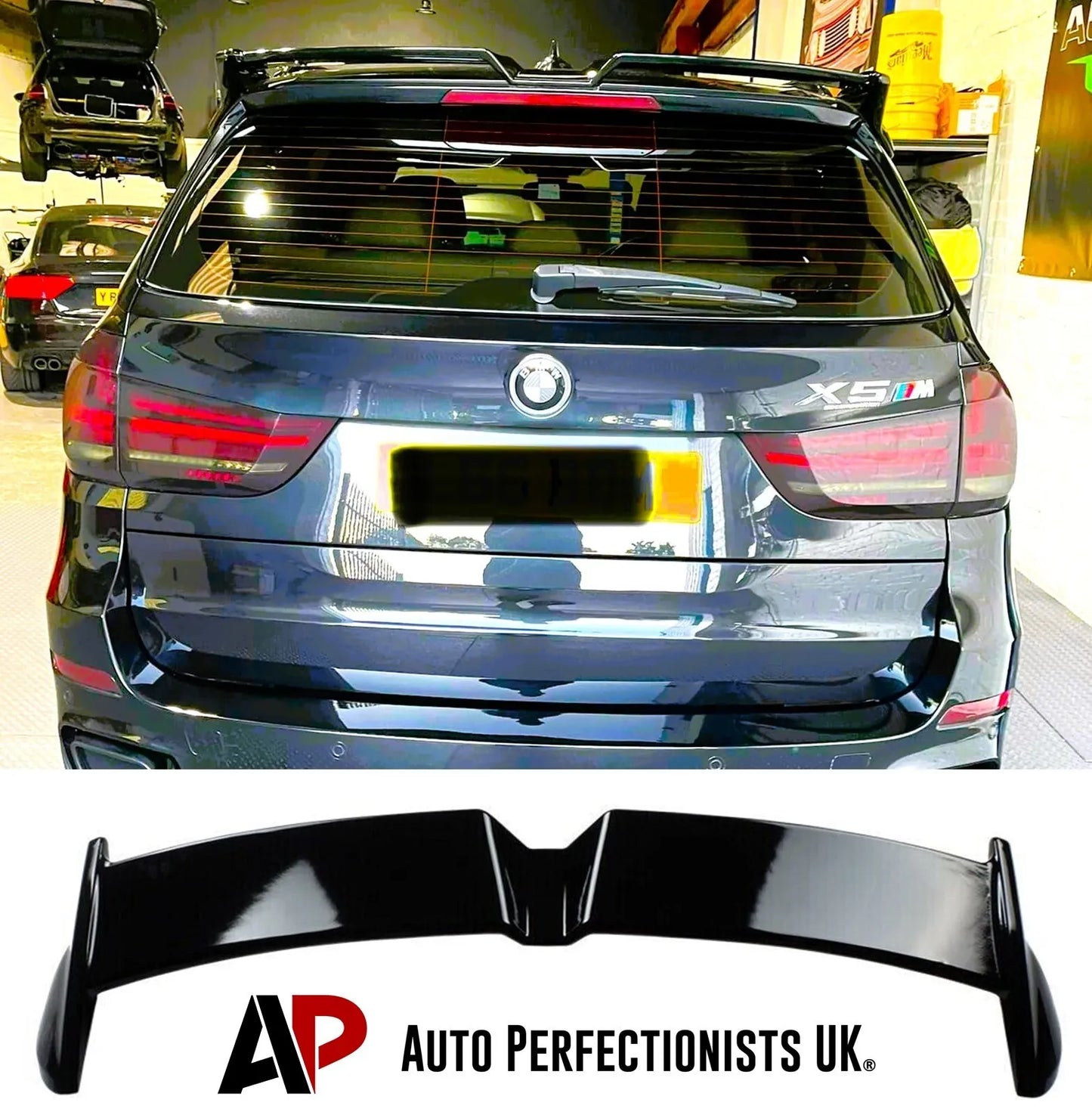 BMW X5 Car Rear Roof Spoiler F15 X5M F85 M50D 2013-2018 Gloss Black