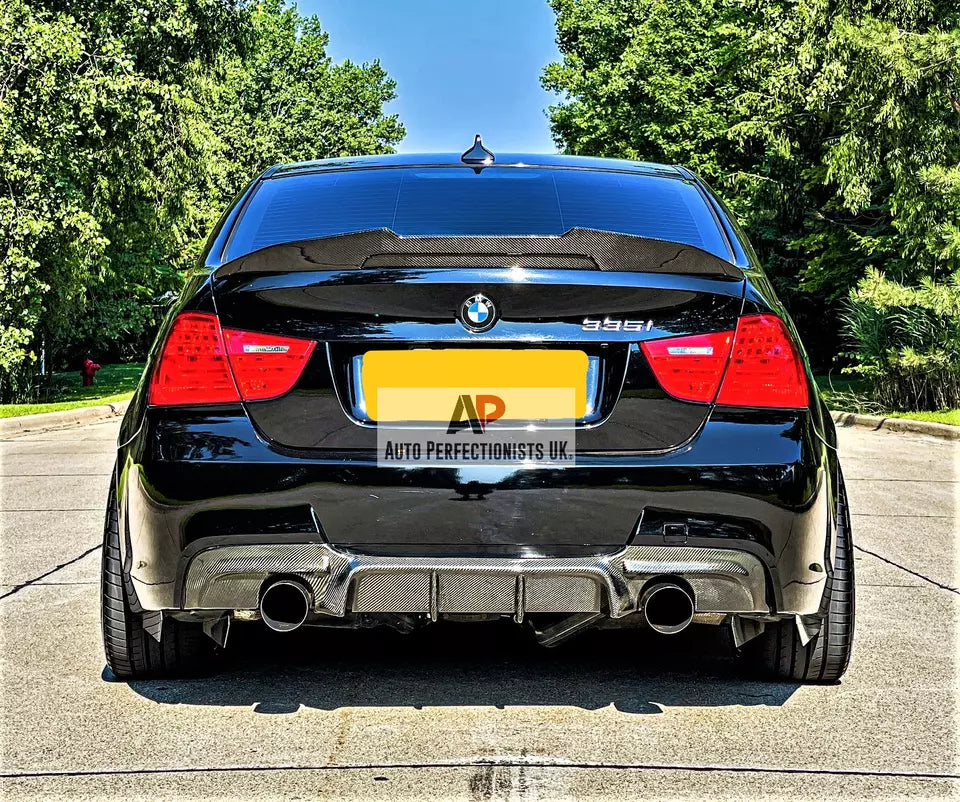 BMW 3 Series E90 Rear Valance Diffuser 2004-2013 Gloss Black