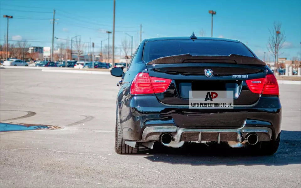 BMW 3 Series E90 Rear Valance Diffuser 2004-2013 Gloss Black
