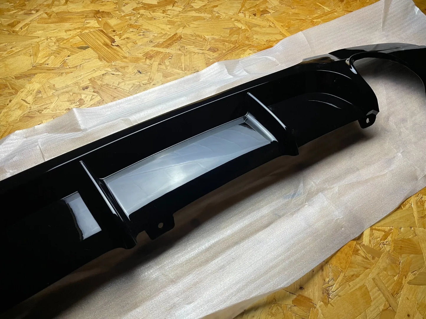 BMW 3 Series E90 Rear Valance Diffuser 2004-2013 Gloss Black