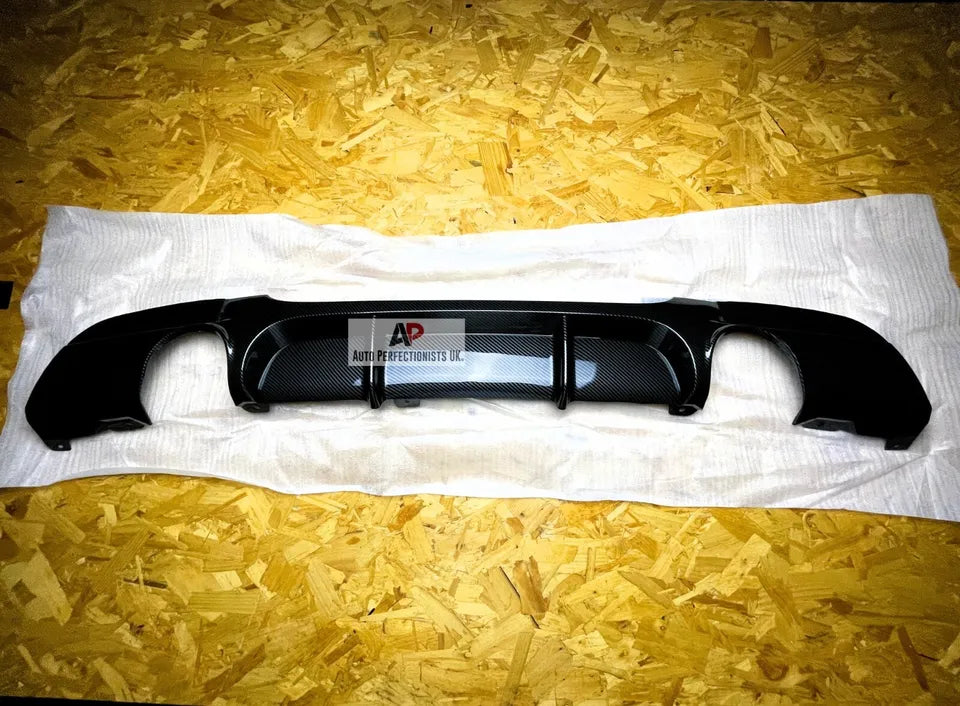 BMW 3 Series E90 Rear Valance Diffuser 2004-2013 Carbon Fibre Pattern