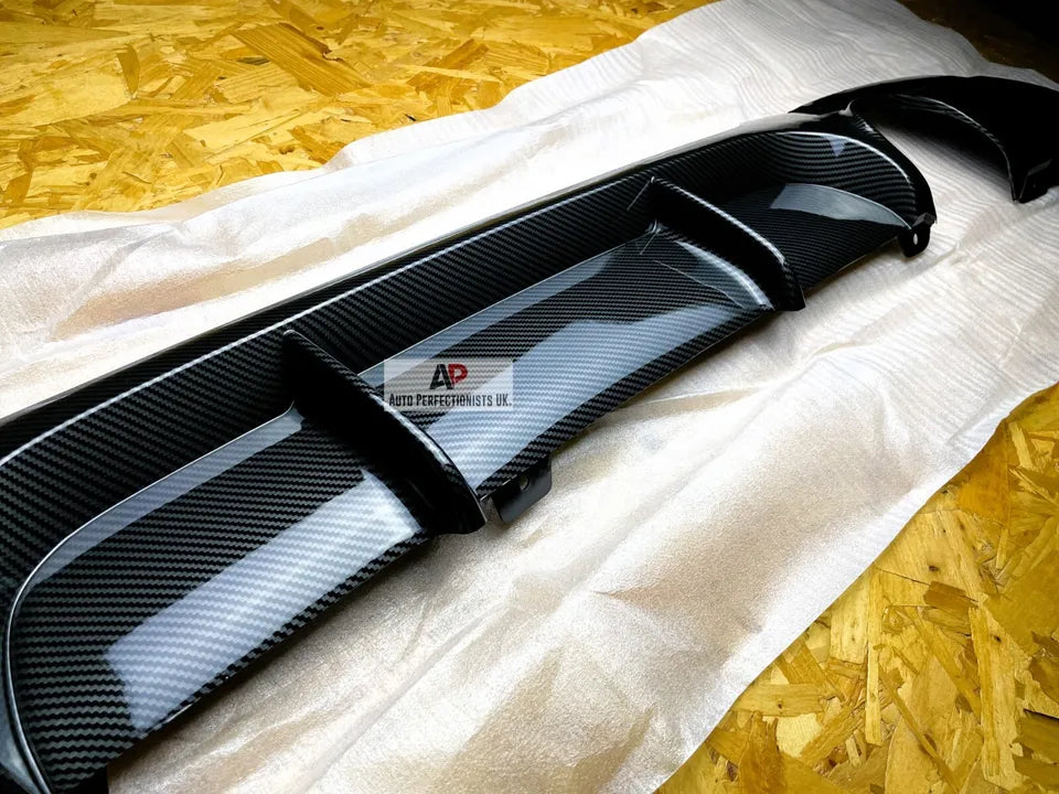 BMW 3 Series E90 Rear Valance Diffuser 2004-2013 Carbon Fibre Pattern