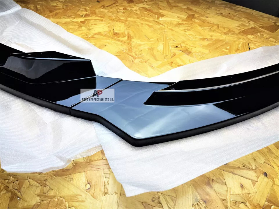 VW Golf MK5 GTI GT TDI Front Splitter 2003-2008 Gloss Black