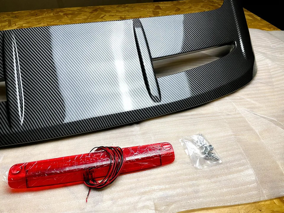 Ford Fiesta MK7 MK7.5 Car Rear Roof Spoiler 'ST Look' Style Carbon Fibre