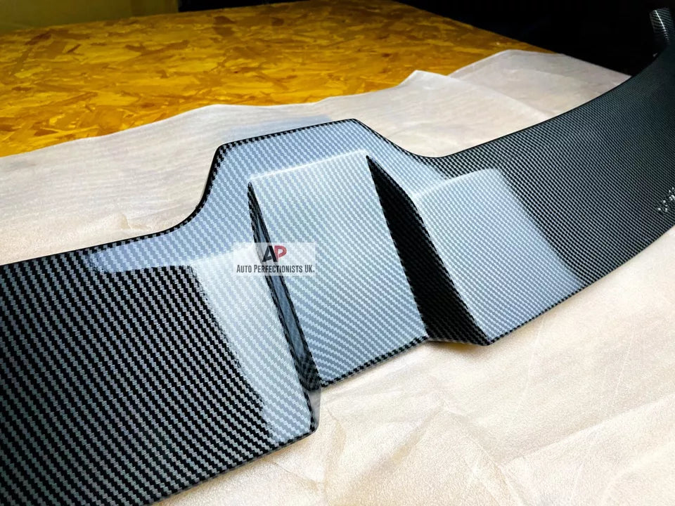 VW Polo MK6 Car Rear Roof Spoiler AW GTI R 2018-2024 Carbon Fibre
