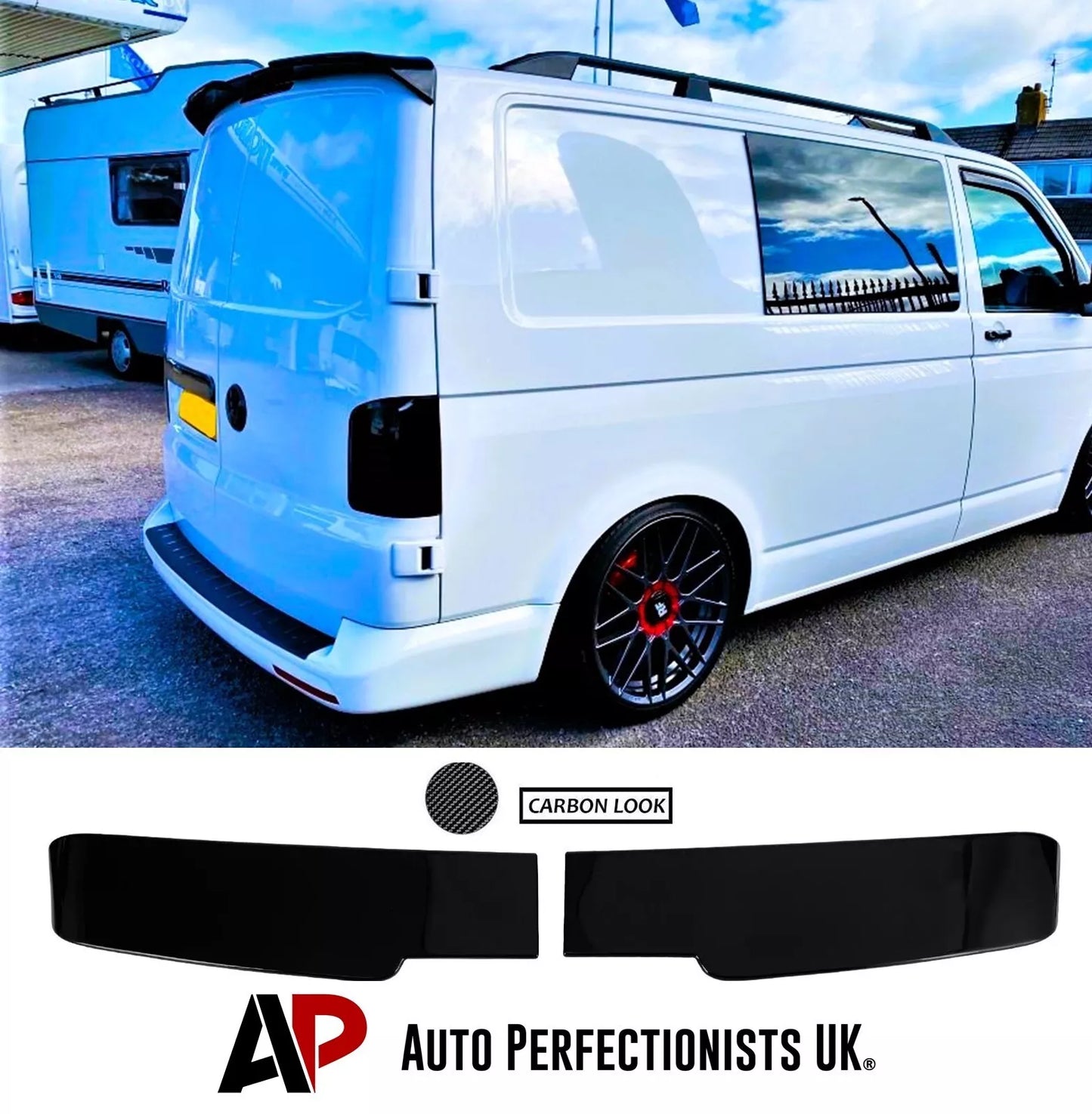 VW Transporter T6 Car Rear Roof Spoiler 2015-2024 Carbon Fibre