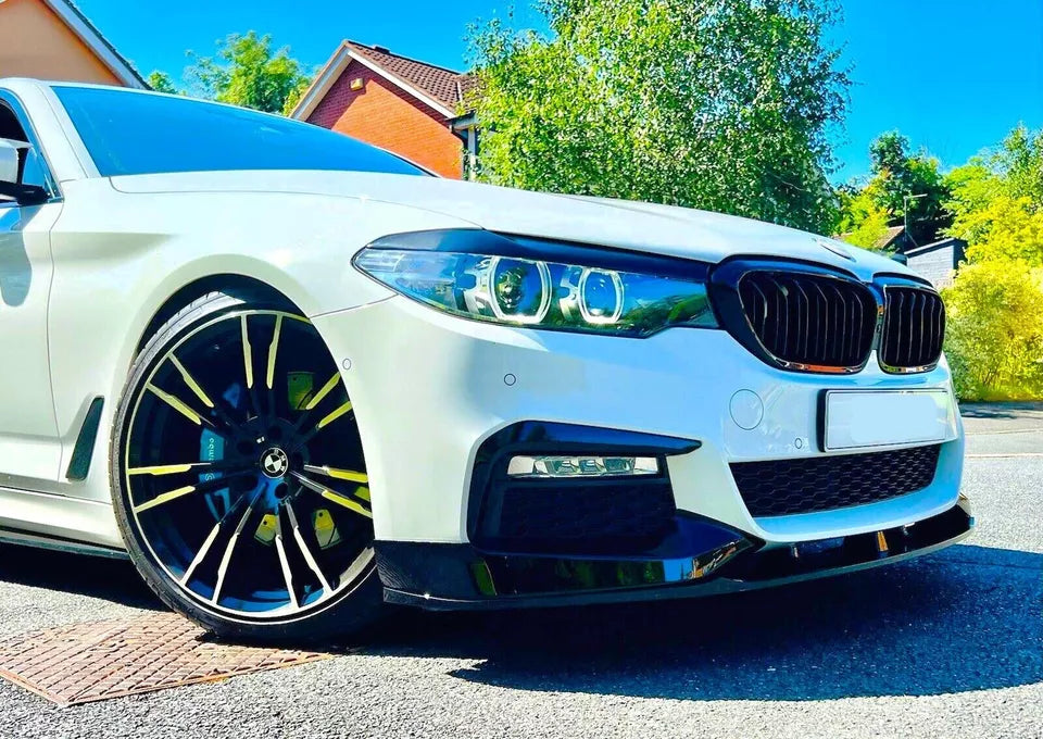 BMW 5 Series G30 G31 PRE-LCI Front Splitter 2017-2024 Gloss Black