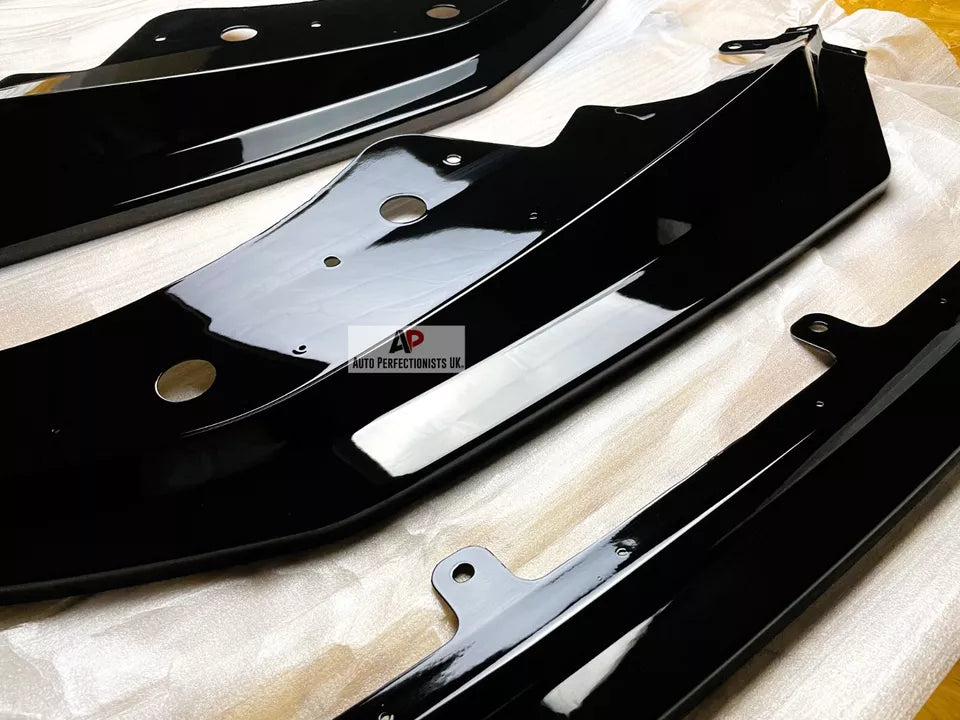 BMW 4 Series Coupe G22 G23 Front Splitter 2020-2024 Gloss Black