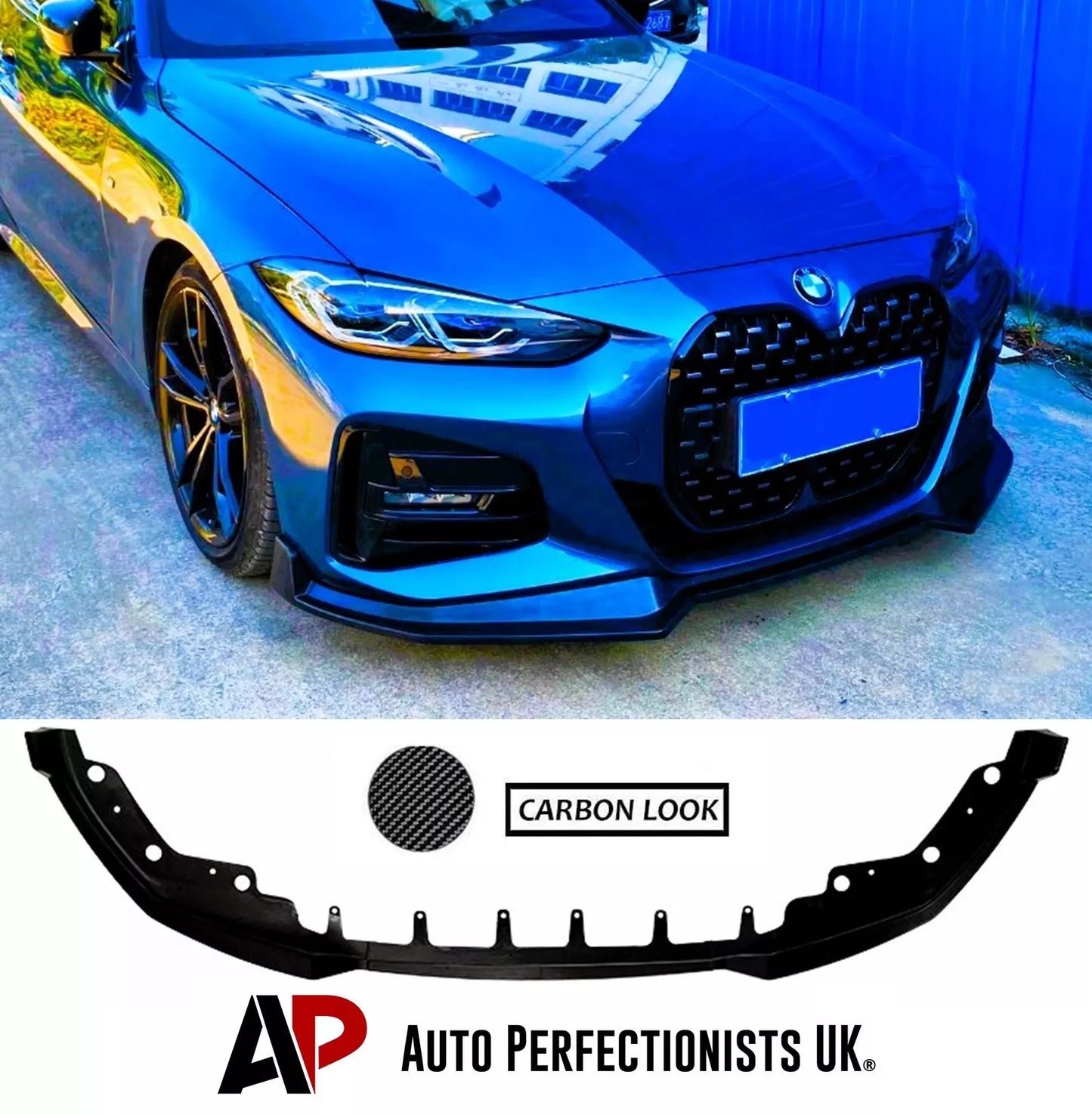 BMW 4 Series Coupe G22 G23 Front Splitter 2020-2024 Carbon Fibre