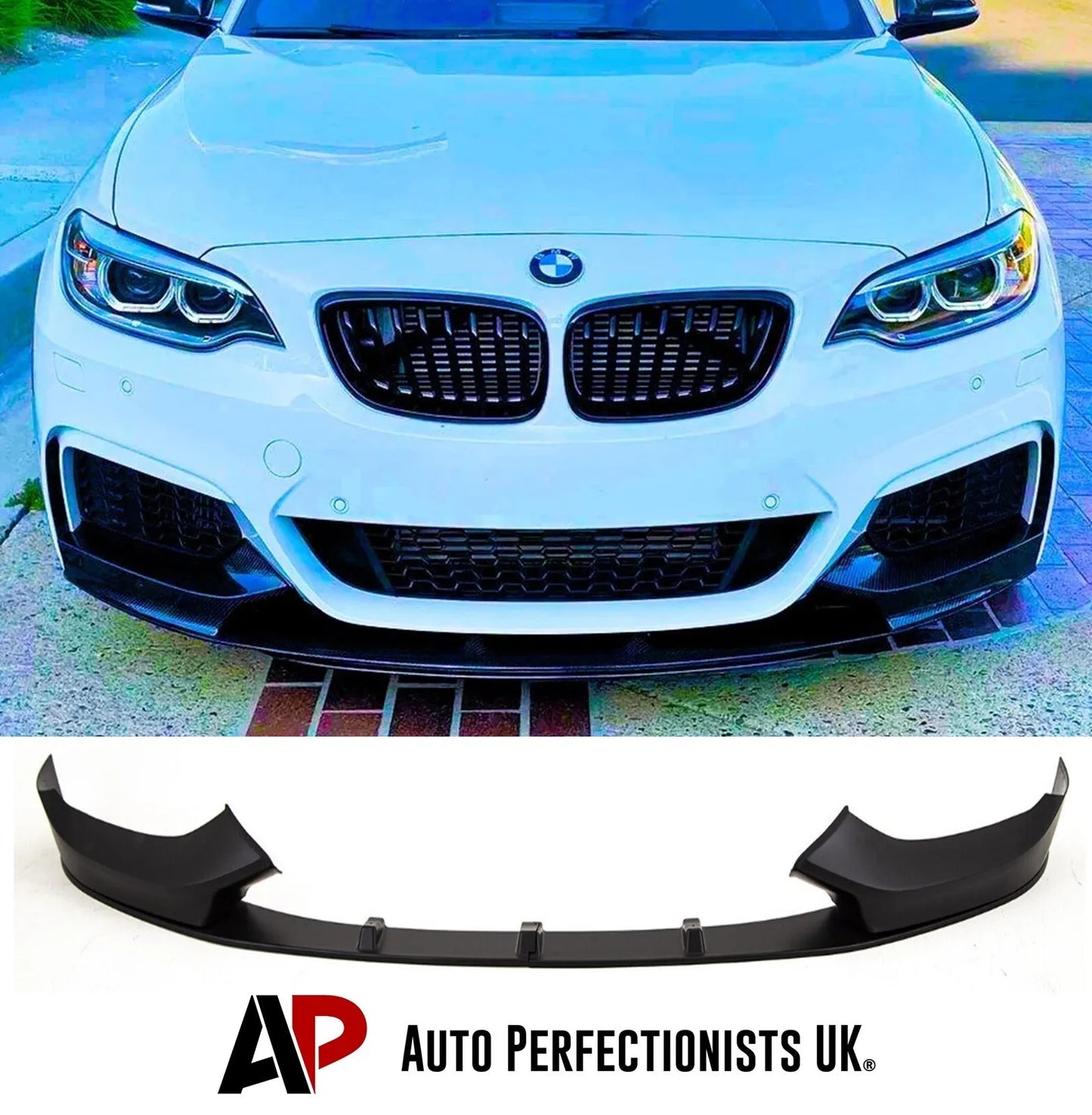 BMW 2 Series F22 F23 Front Splitter 2013-2021 Gloss Black