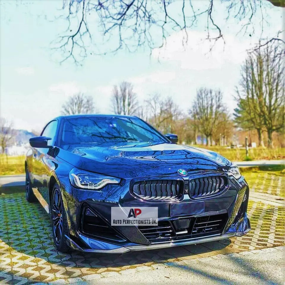 BMW 2 Series G42 G43 Front Splitter 2022-2024 Gloss Black