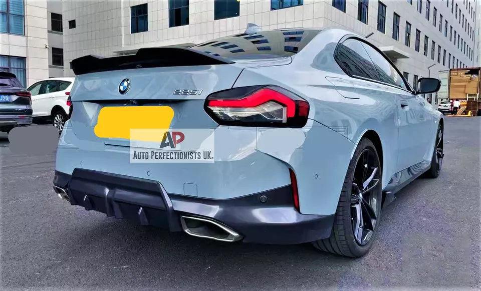 BMW 2 Series G42 2022 Performance Car Rear Spoiler Gloss Black