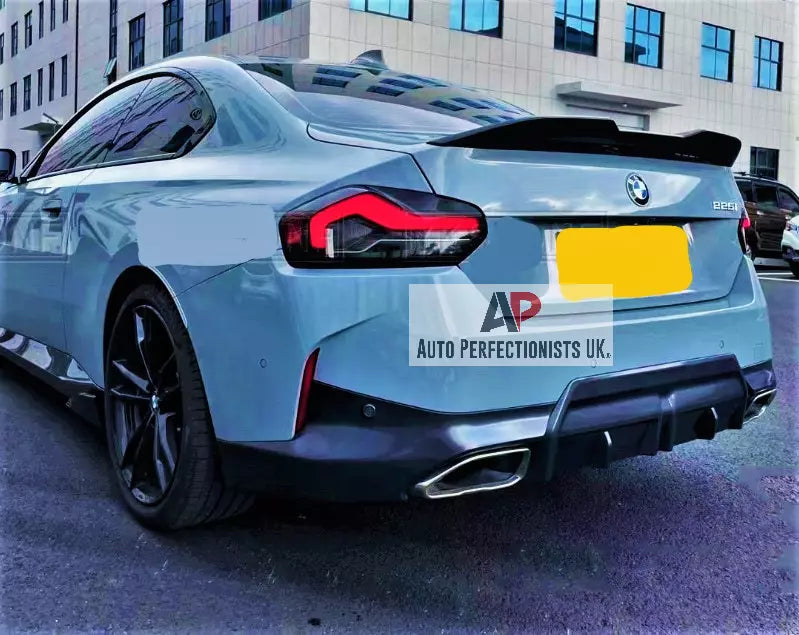 BMW 2 Series G42 2022 Performance Car Rear Spoiler Gloss Black
