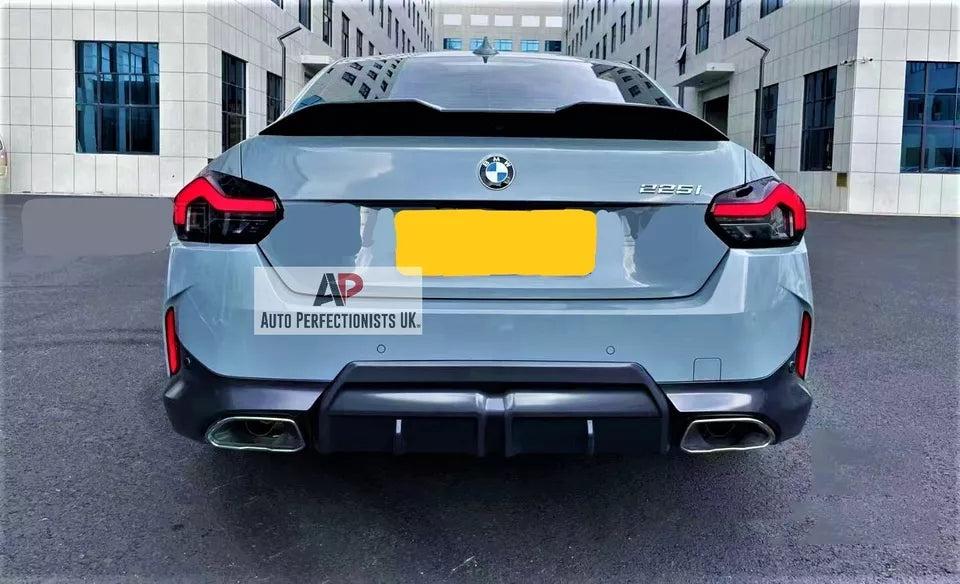 BMW 2 Series G42 2022 Performance Car Rear Spoiler Gloss Black
