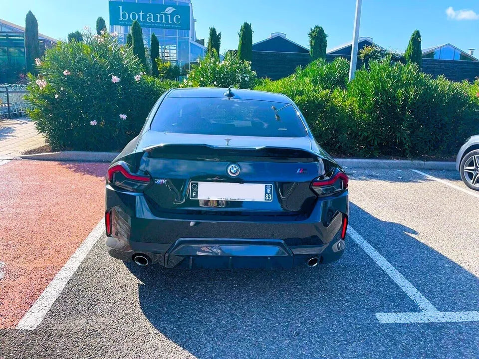 BMW 2 Series G42 2022 Performance Car Rear Spoiler Gloss Black