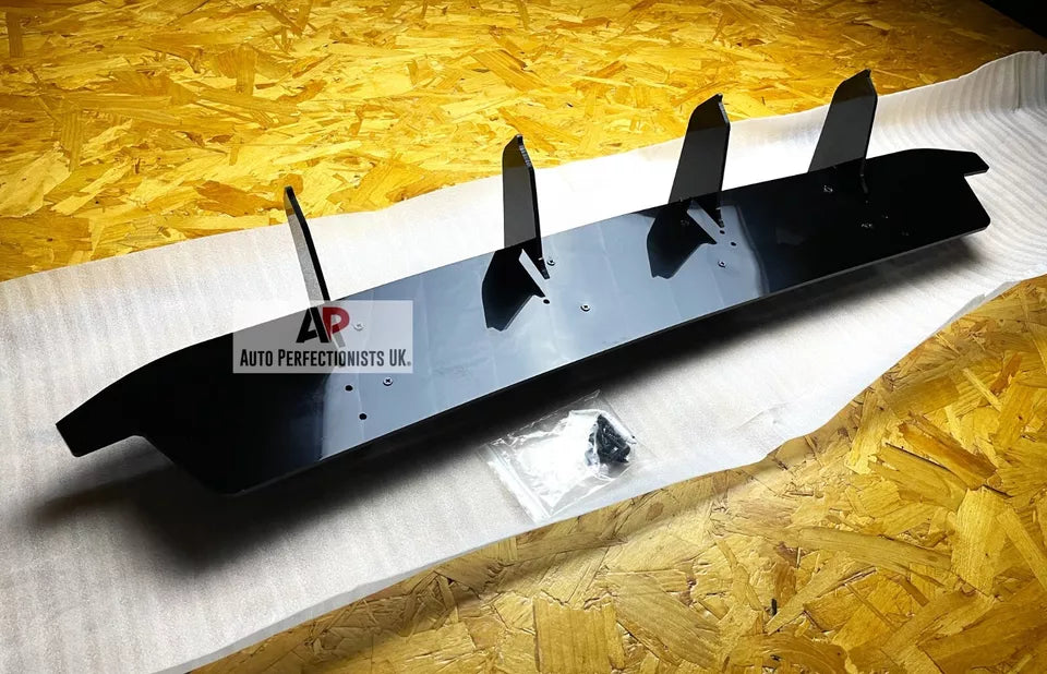 Mercedes CLA35 Rear Shark Fin Diffuser Lip 2019-2024 Gloss Black