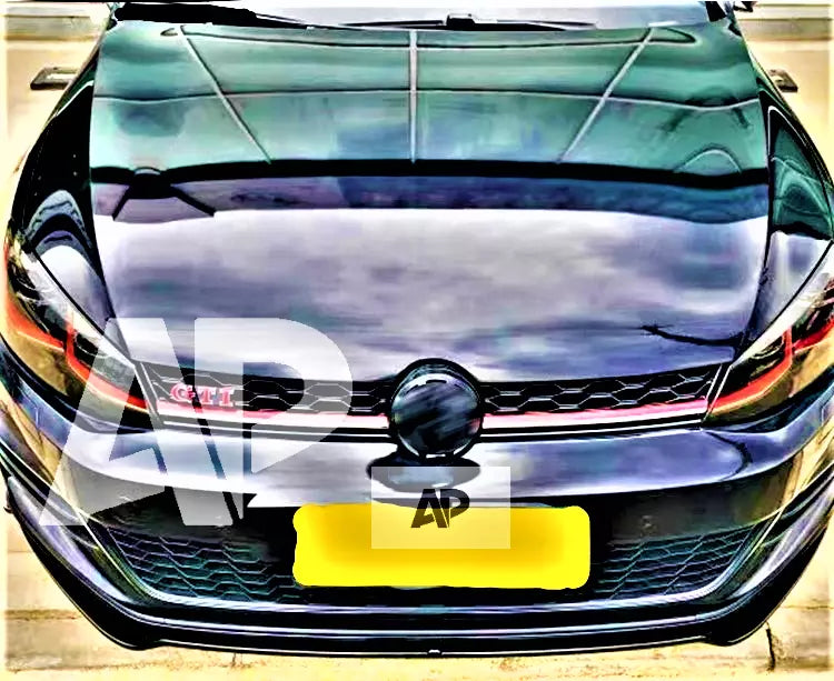 VW Golf MK7 R GTD GTI Front Splitter 2013-2016 Gloss Black