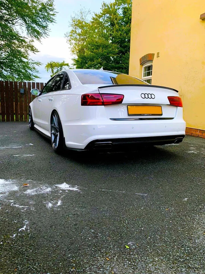 Audi A6 S6 C7 Saloon Car Rear Spoiler 2011-2018 Carbon Fibre