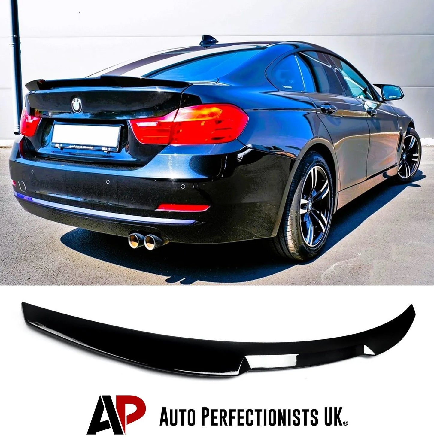 BMW 4 Series Gran Coupe F36 Car Rear Spoiler 2013-2020 Gloss Black