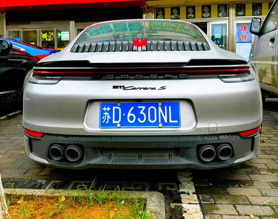 Porsche 911 Carrera 992 Car Rear Spoiler 2019-2024 Gloss Black