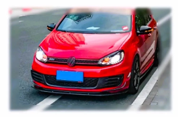 VW Golf MK6 GTD Fog Lamp Covers Front Bumper 2008-2013 Gloss Black