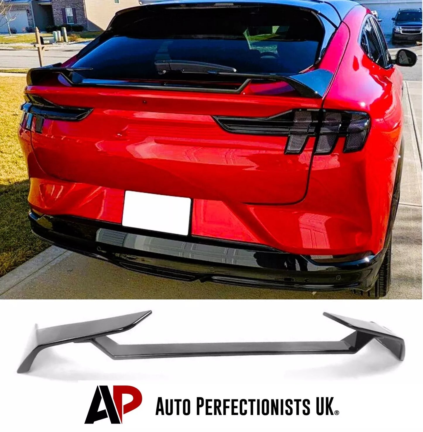 Ford Mustang mach E Car Rear Spoiler 2020-2024 Gloss Black