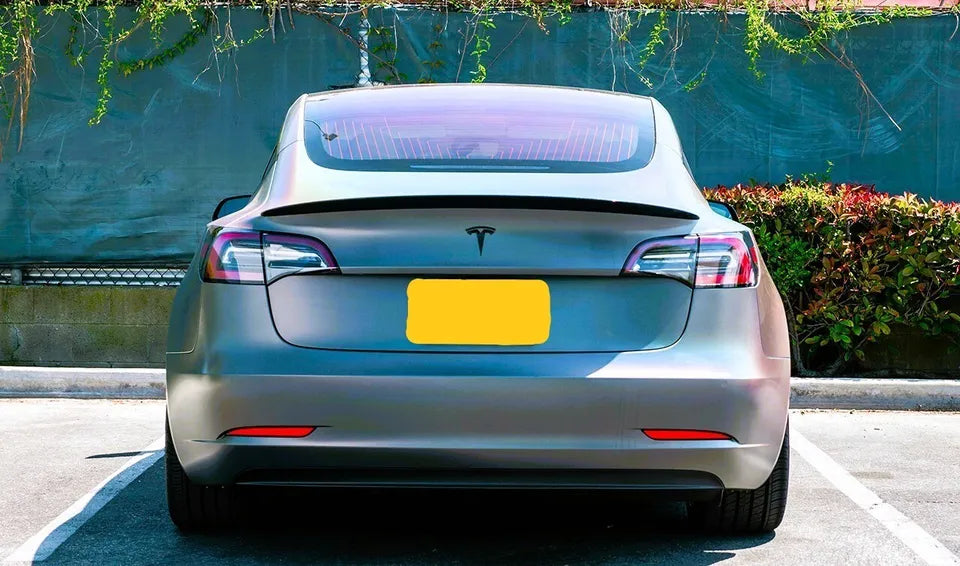 Tesla Model 3 Car Rear Spoiler 2017-2024 Gloss Black