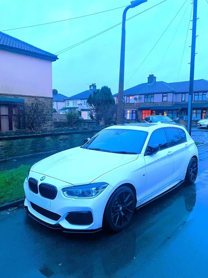 BMW 1 Series F20 F21 LCI Front Splitter 2015-2019 Gloss Black