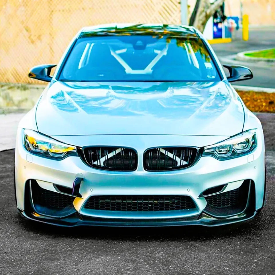 BMW M3 M4 F80 F82 F83 Front Splitter 2014-2020 Gloss Black