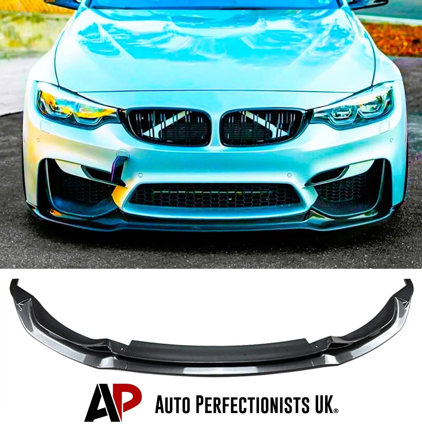 BMW M3 M4 F80 F82 F83 Front Splitter 2014-2020 Abs Carbon Fibre