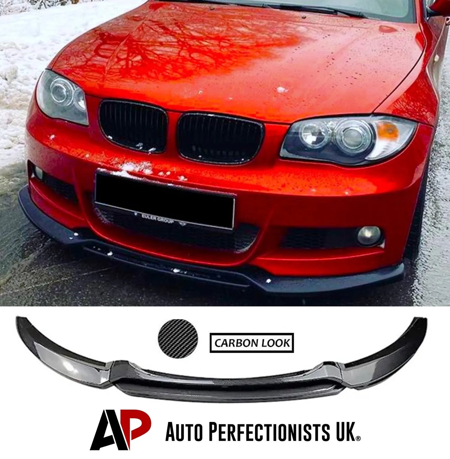 BMW 1 Series E82 E88 Front Splitter 2007-2013 Abs Carbon Fibre