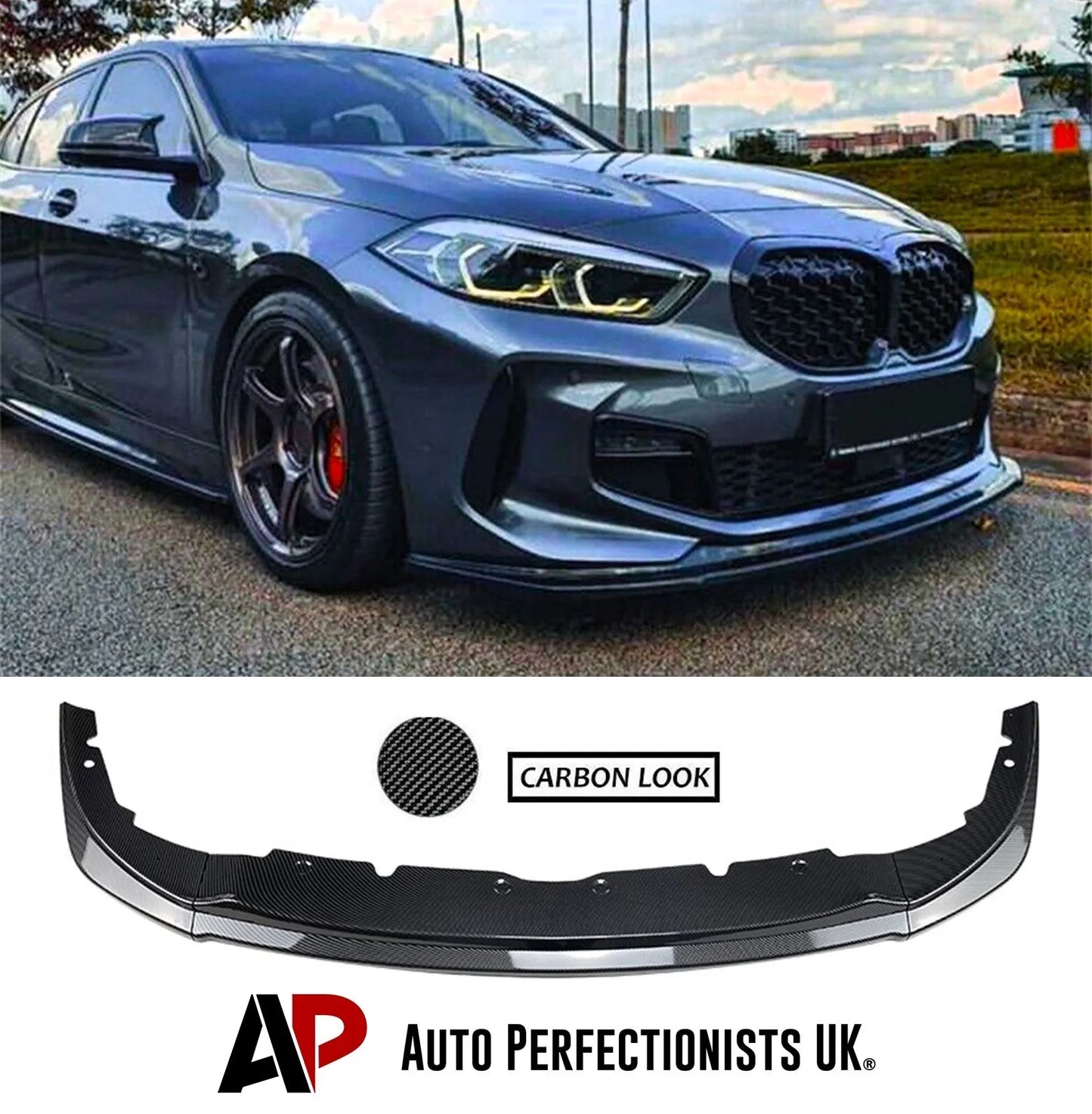 BMW 1 Series F40 Front Splitter 2020-2024 Abs Carbon Fibre