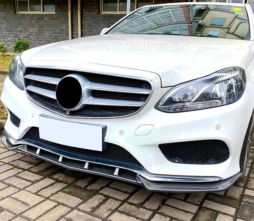 Mercedes E Class W212 AMG Line Front Splitter 2013-2016 Carbon Fibre