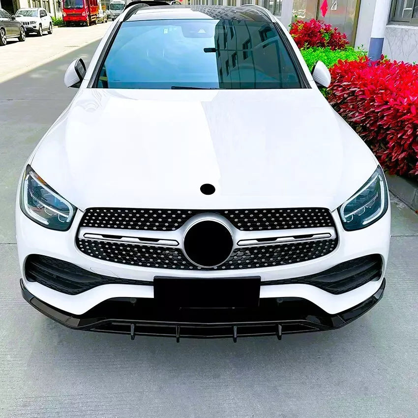 Mercedes GLC Class GLC43 W253 Front Splitter 2020-2022 Gloss Black