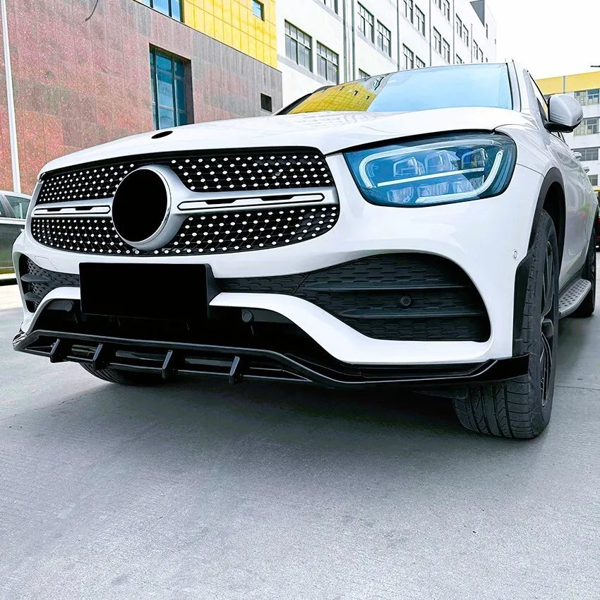 Mercedes GLC Class GLC43 W253 Front Splitter 2020-2022 Gloss Black