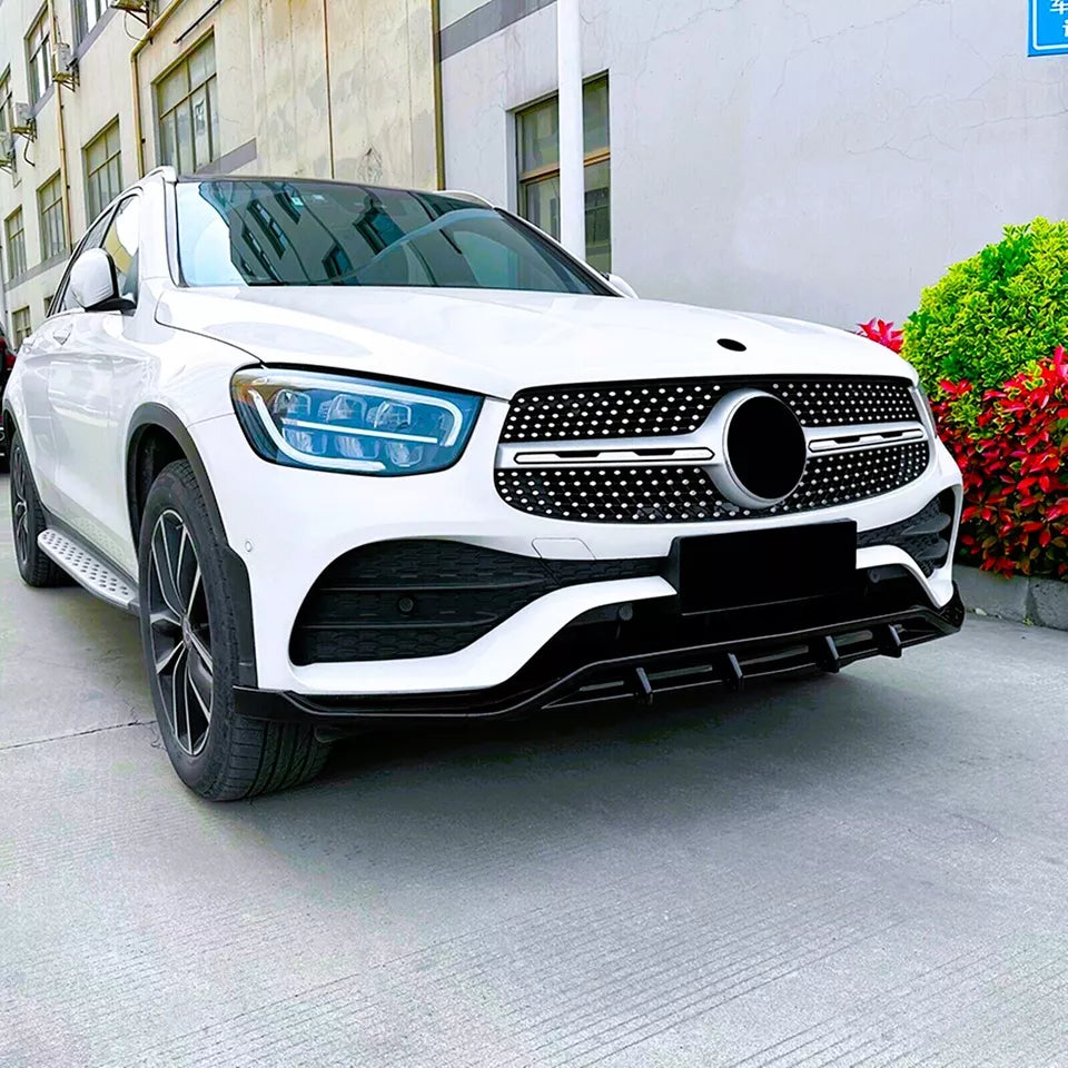 Mercedes GLC Class GLC43 W253 Front Splitter 2020-2022 Gloss Black