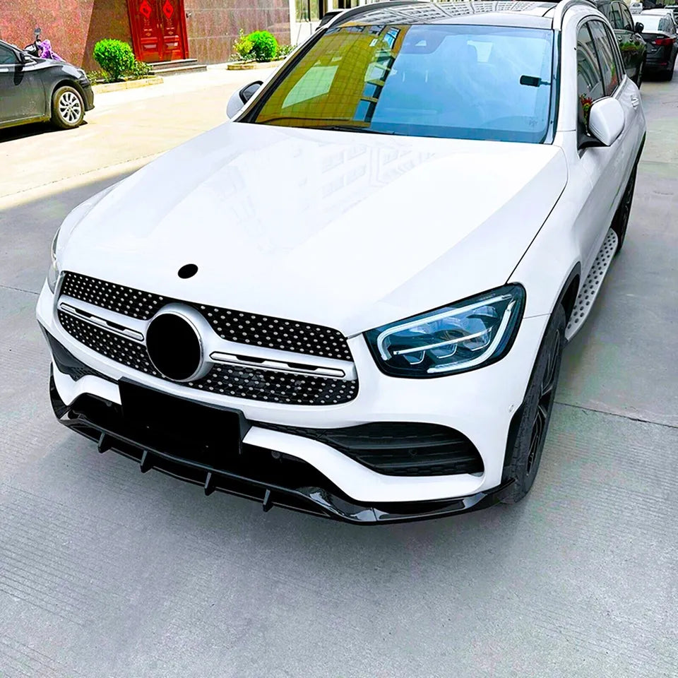 Mercedes GLC Class GLC43 W253 Front Splitter 2020-2022 Gloss Black