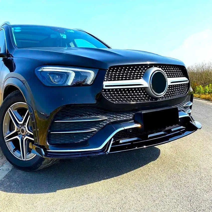 Mercedes GLE Class GLE43 W167 Front Splitter 2019-2024 Gloss Black