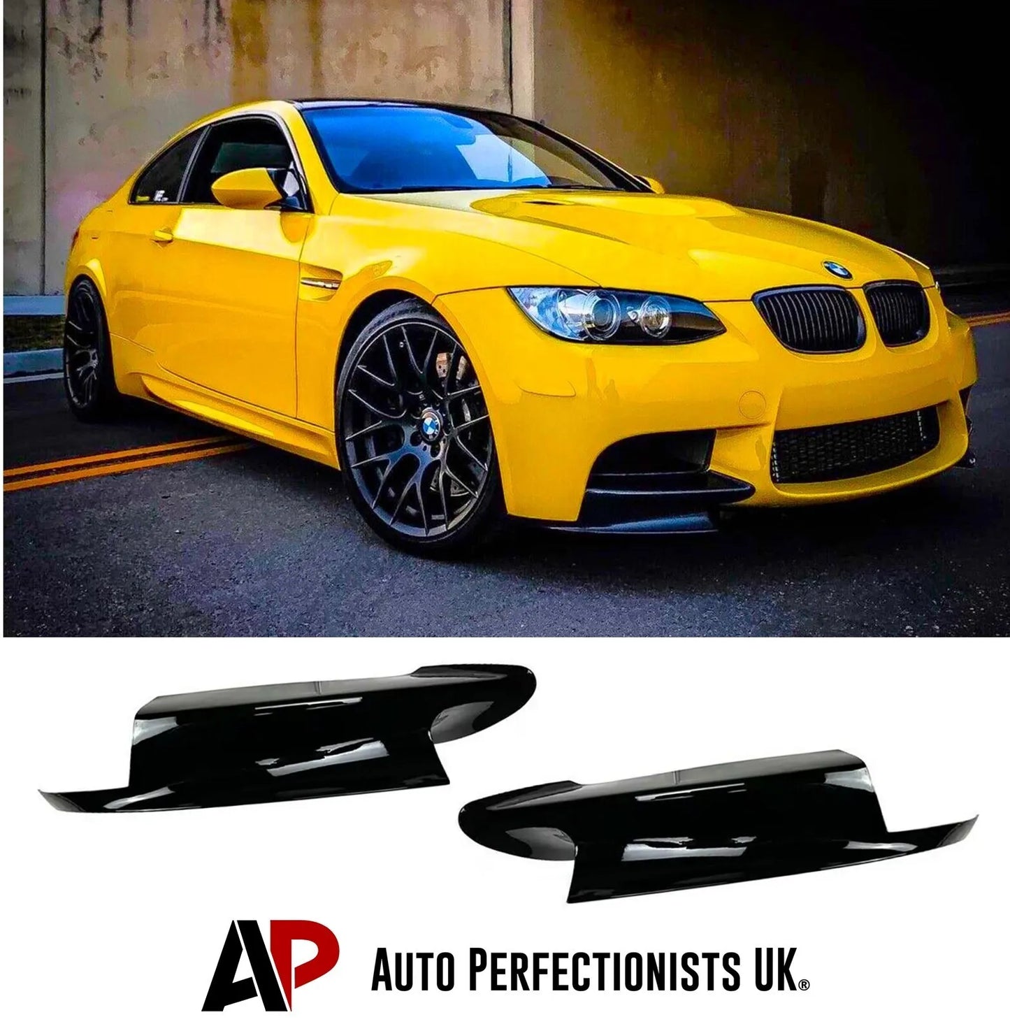 BMW M3 E90 E92 E93 Front Splitter 2008-2013 Gloss Black