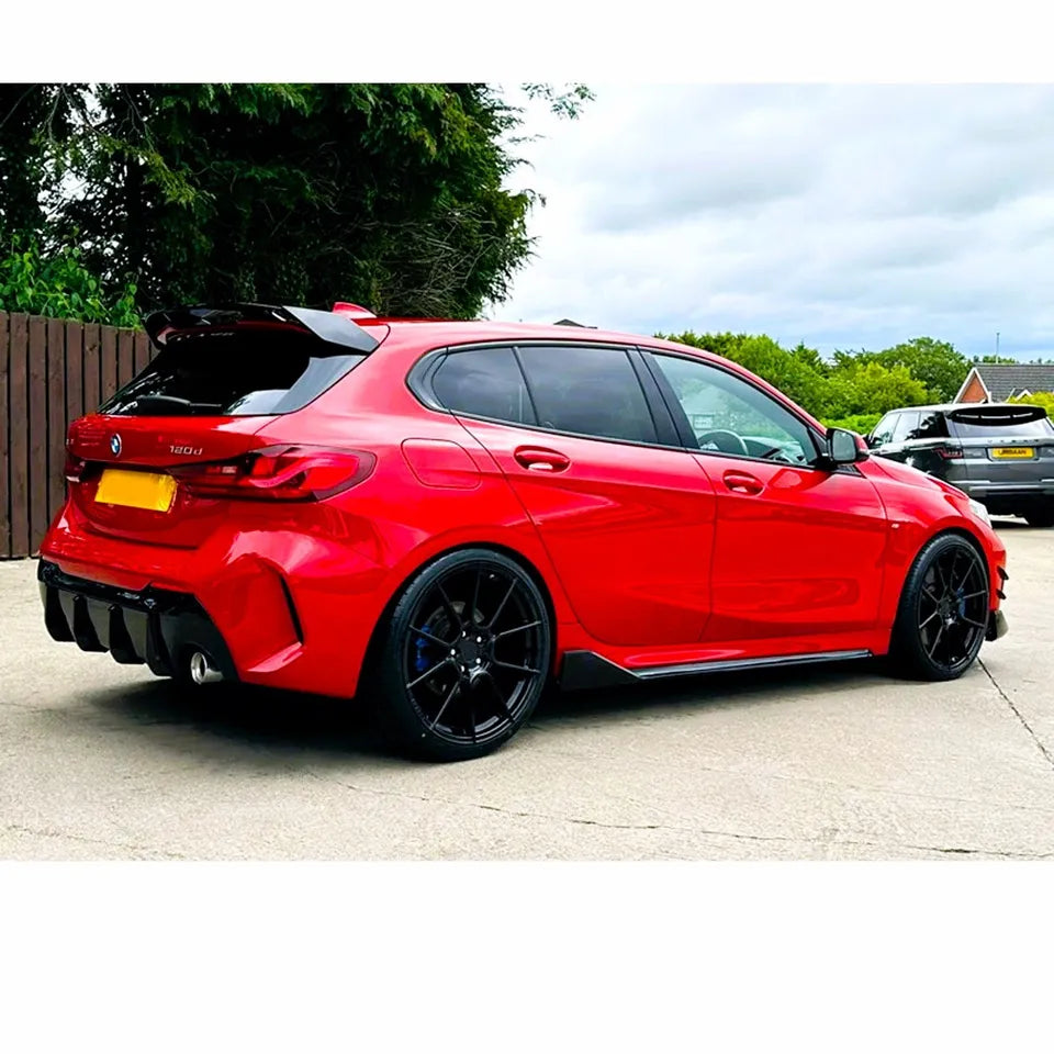 BMW 1 Series F40 Rear Diffuser Lip Bumper 2020-2024 Gloss Black