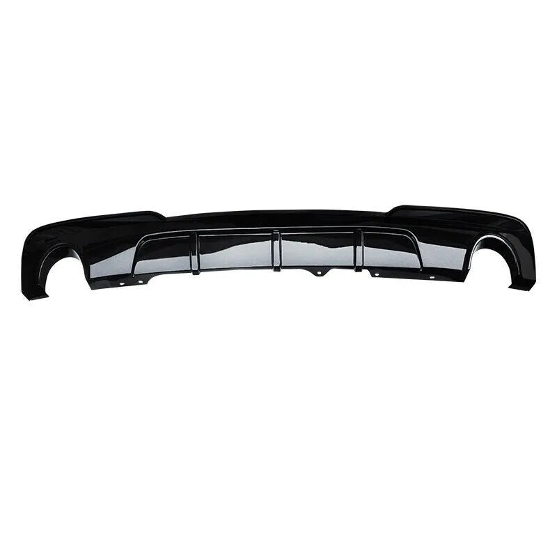BMW 5 Series F10 Rear Valance Diffuser Dual Exit 2010-2017 Gloss Black