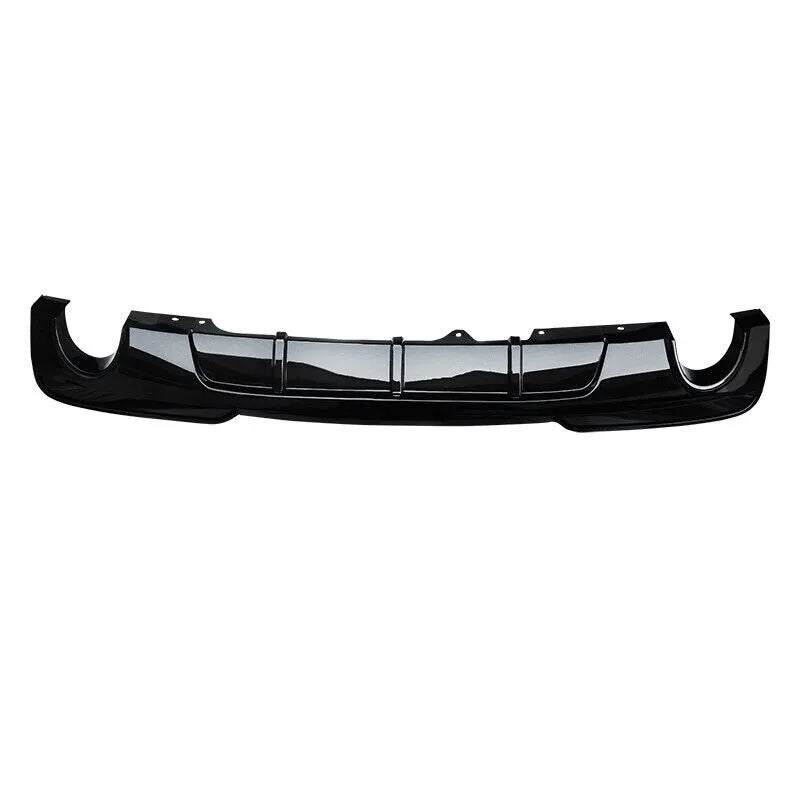 BMW 5 Series F10 Rear Valance Diffuser Dual Exit 2010-2017 Gloss Black