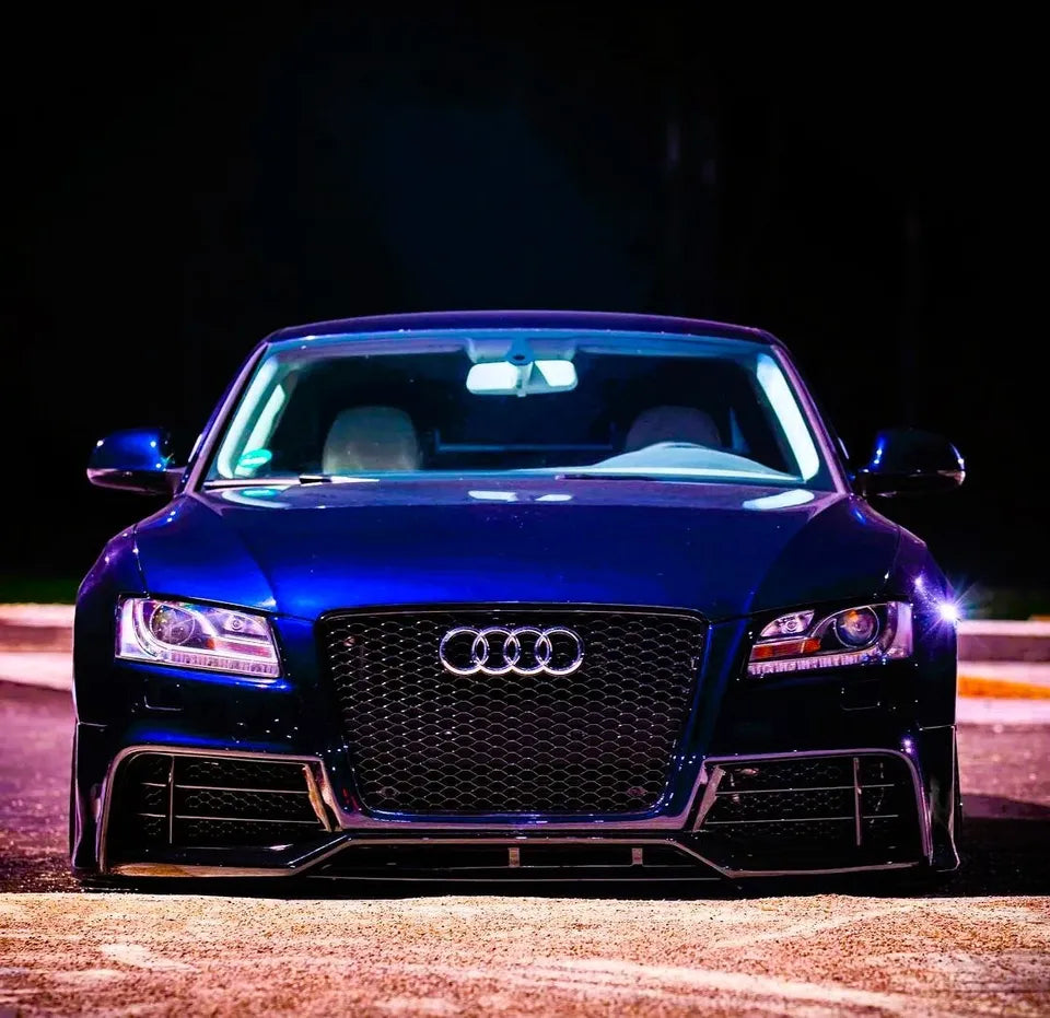 Audi RS5 Style A5 Front Honeycomb Mesh Grill 2008-2012 Gloss Black
