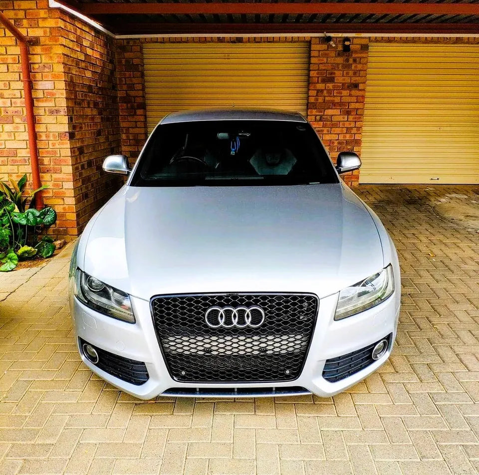 Audi RS5 Style A5 Front Honeycomb Mesh Grill 2008-2012 Gloss Black