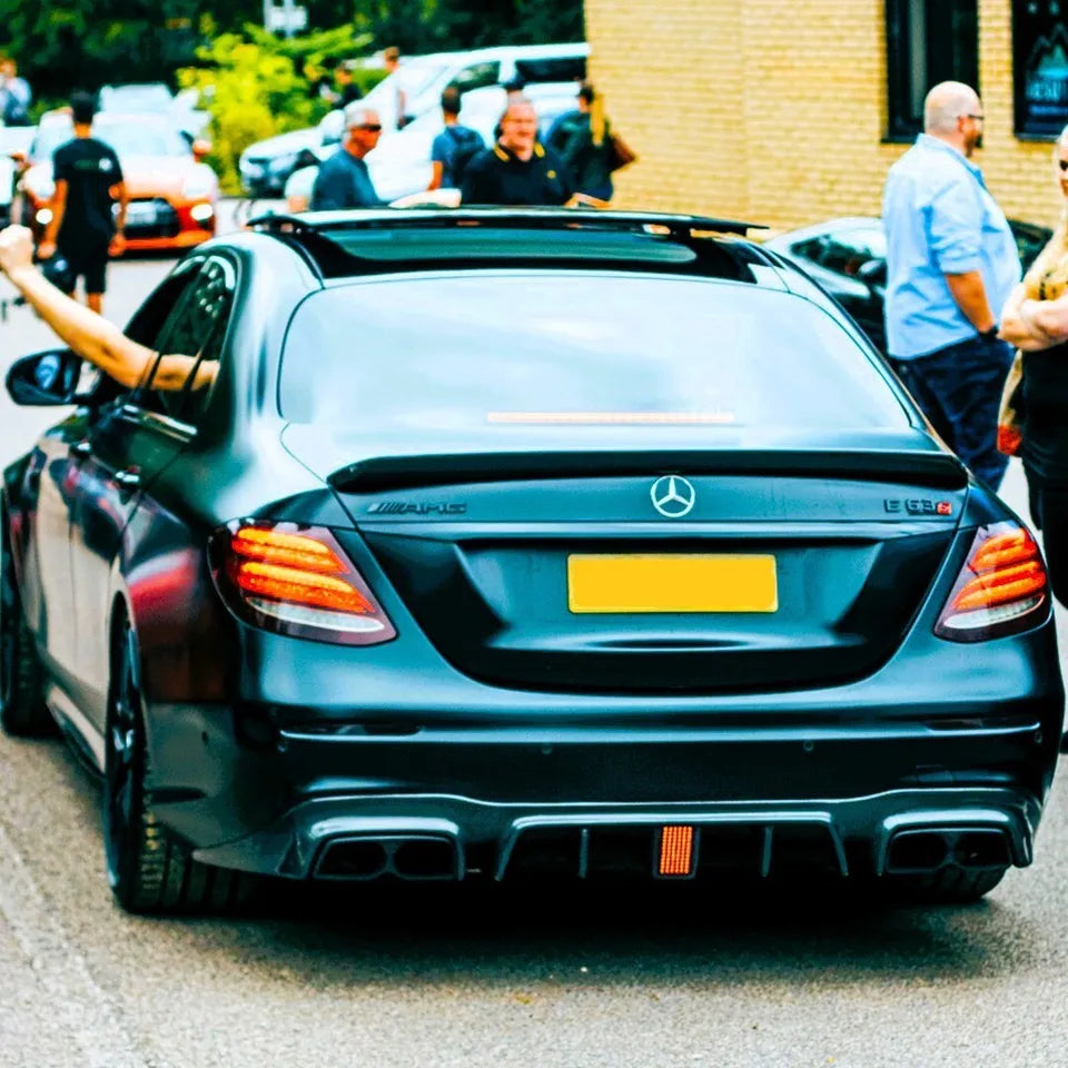 Mercedes E Class W213 AMG E63S Rear Diffuser 2017-2020 Gloss Black