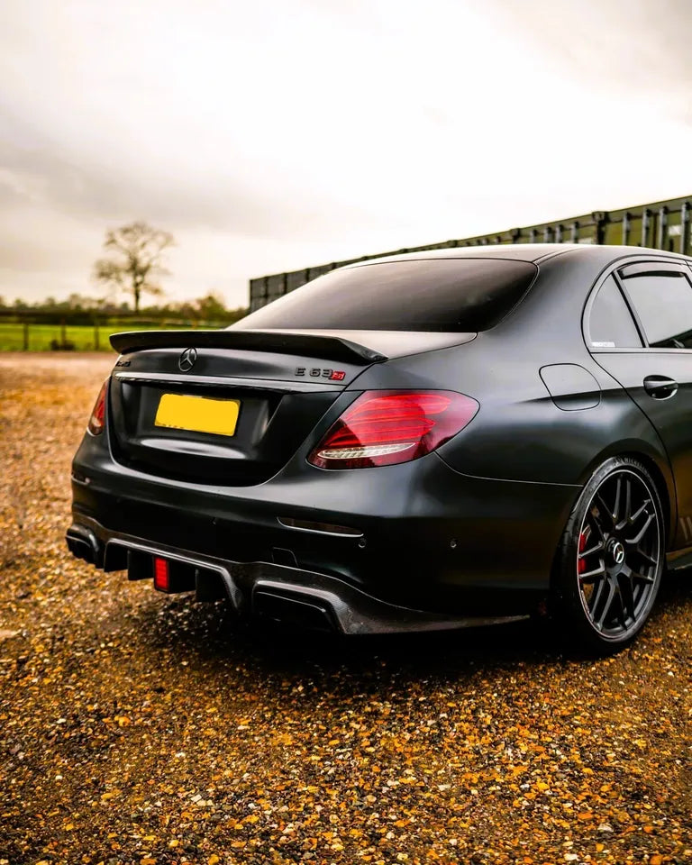 Mercedes E Class W213 AMG E63S Rear Diffuser 2017-2020 Gloss Black