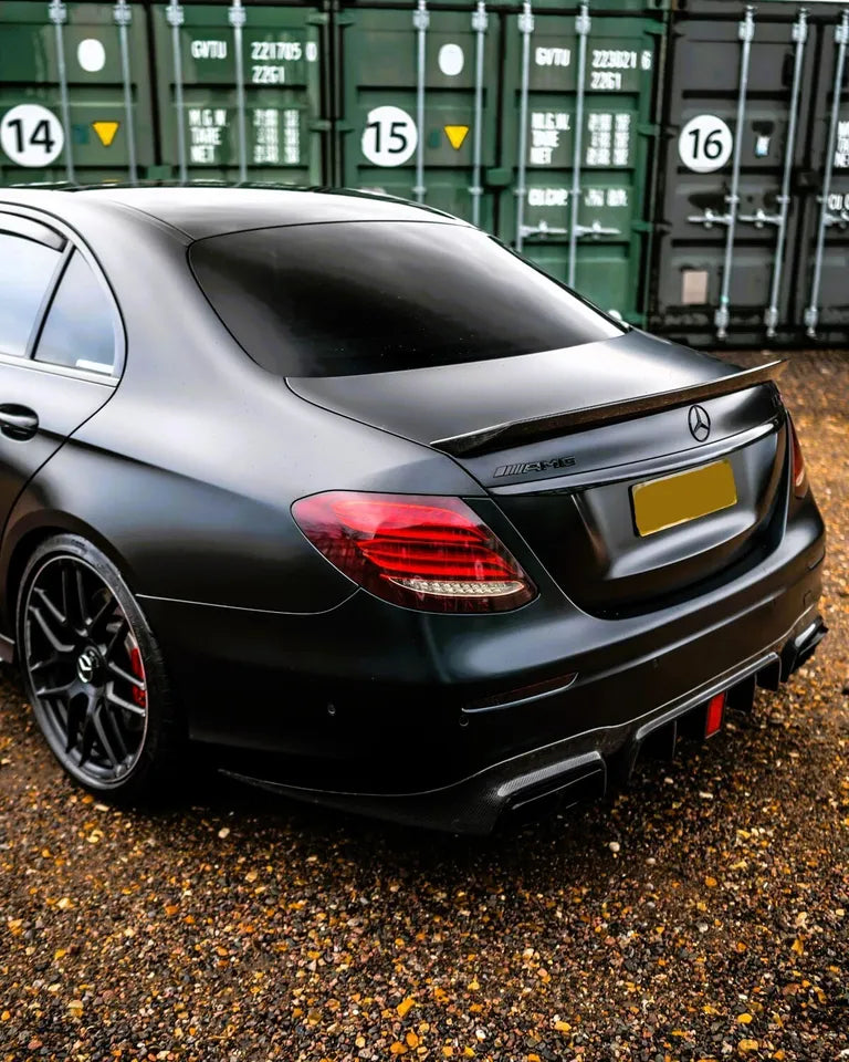 Mercedes E Class W213 AMG E63S Rear Diffuser 2017-2020 Gloss Black