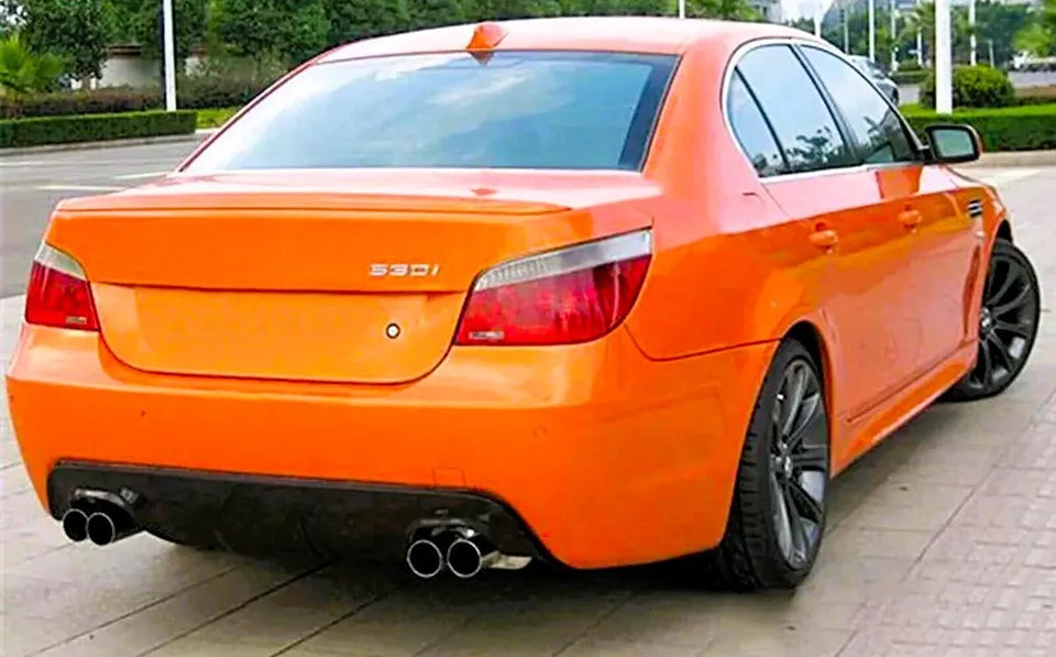 BMW 5 Series M5 Rear Valance Diffuser Quad Exit 2003-2010 Gloss Black