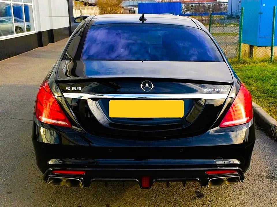 Mercedes S Class W222 Car Rear Spoiler 2013-2020 Gloss Black